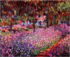 Monet - Artist's Garden at Giverny, canvas
